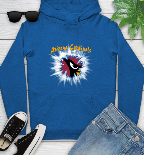 Arizona Cardinals NFL Football Adoring Fan Rip Sports Youth Hoodie 11
