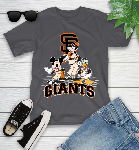MLB San Francisco Giants Mickey Mouse Donald Duck Goofy Baseball T Shirt Youth T-Shirt 6