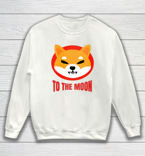 Shiba Inu Logo Shib to the Moon Design Sweatshirt
