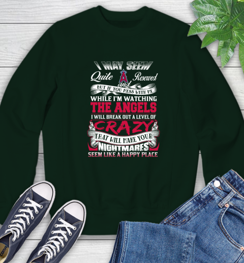 Los Angeles Angels MLB Baseball Don't Mess With Me While I'm Watching My Team Sweatshirt 12