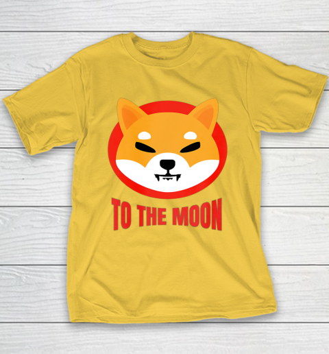 Shiba Inu Logo Shib to the Moon Design Youth T-Shirt 11
