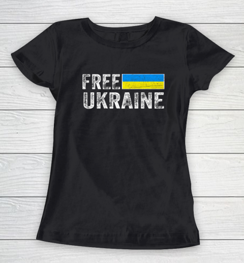 Ukraine Shirt Support Ukraine I Stand With Ukraine Flag Free Ukraine Women's T-Shirt