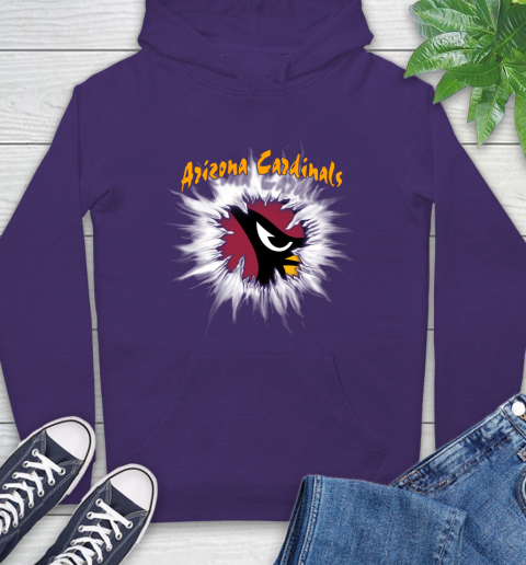 Arizona Cardinals NFL Football Adoring Fan Rip Sports Hoodie 5