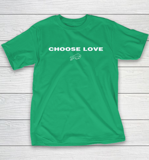 Choose Love Buffalo Bills Youth T-Shirt 11