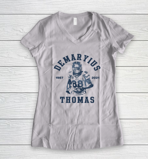 Demaryius Thomas 88 1987  2021 Women's V-Neck T-Shirt