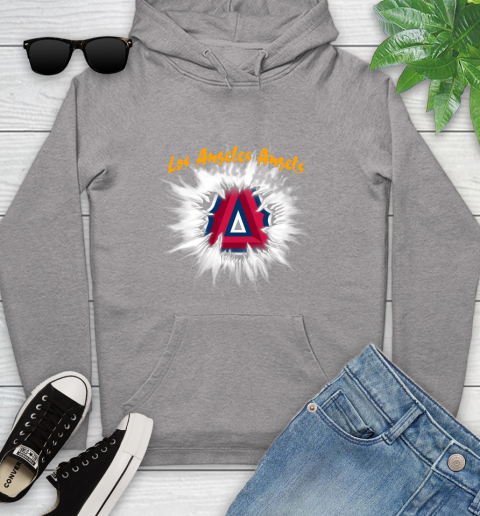Los Angeles Angels MLB Baseball Adoring Fan Rip Sports Youth Hoodie 6