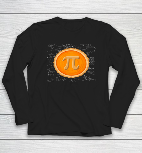 Pumpkin Pie Math Shirt Pi Day Funny Halloween Thanksgiving Long Sleeve T-Shirt