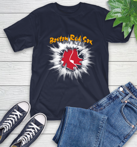 Boston Red Sox MLB Baseball Adoring Fan Rip Sports T-Shirt 3