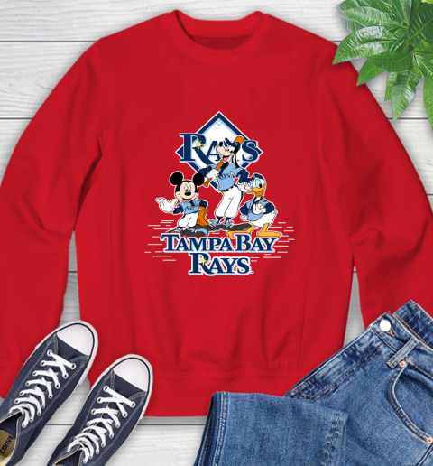 MLB Tampa Bay Rays Mickey Mouse Donald Duck Goofy Baseball T Shirt Sweatshirt 10