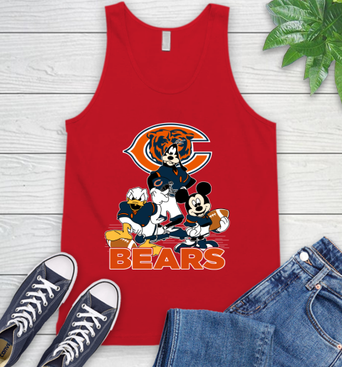 NFL Chicago Bears Mickey Mouse Donald Duck Goofy Football Shirt Tank Top 5