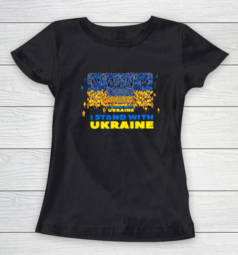 Ukraine Shirt I Stand With Ukraine Stop war in Ukraine support of Ukraine Women's T-Shirt
