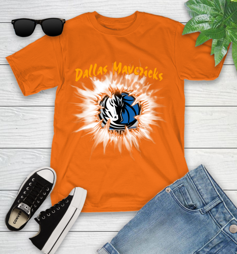 Dallas Mavericks NBA Basketball Rip Sports Youth T-Shirt 9