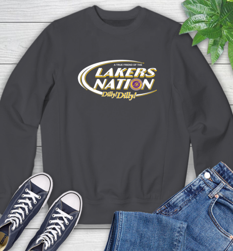 NBA A True Friend Of The Los Angeles Lakers Dilly Dilly Basketball Sports Sweatshirt 6