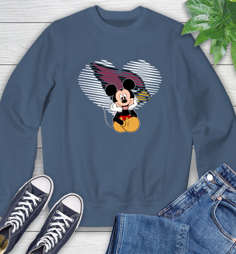 NFL Arizona Cardinals The Heart Mickey Mouse Disney Football T Shirt_000 Sweatshirt 8
