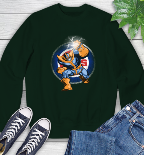 Chicago Cubs MLB Baseball Thanos Avengers Infinity War Marvel Sweatshirt 12