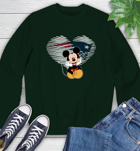 NFL New England Patriots The Heart Mickey Mouse Disney Football T Shirt_000 Sweatshirt 12