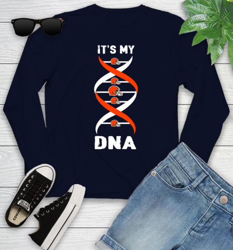 Cleveland Browns NFL Football It's My DNA Sports Youth Long Sleeve 2