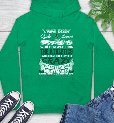 Oakland Athletics MLB Baseball Don't Mess With Me While I'm Watching My Team Hoodie 8