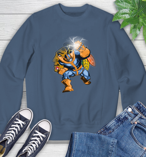 Chicago Blackhawks NHL Hockey Thanos Avengers Infinity War Marvel Sweatshirt 8