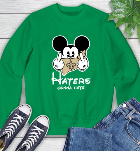 NFL New Orleans Saints Haters Gonna Hate Mickey Mouse Disney Football T Shirt Sweatshirt 7