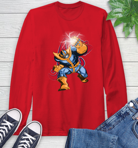 Atlanta Braves MLB Baseball Thanos Avengers Infinity War Marvel Long Sleeve T-Shirt 11