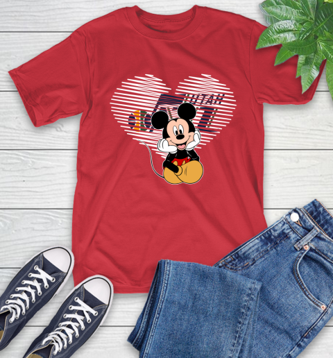 NBA Utah Jazz The Heart Mickey Mouse Disney Basketball T-Shirt 11