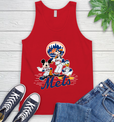 MLB New York Mets Mickey Mouse Donald Duck Goofy Baseball T Shirt Tank Top 5