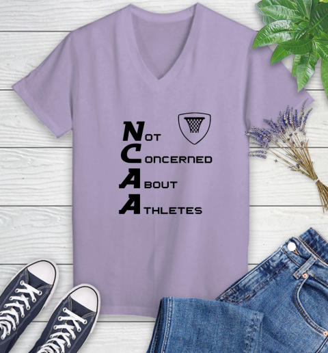 Not Concerned About Athletes Women's V-Neck T-Shirt 9