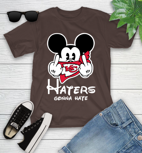 NFL Kansas City Chiefs Haters Gonna Hate Mickey Mouse Disney Football T Shirt_000 Youth T-Shirt 7