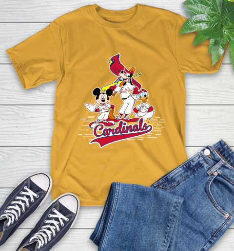 MLB St.Louis Cardinals Mickey Mouse Donald Duck Goofy Baseball T Shirt T-Shirt 2