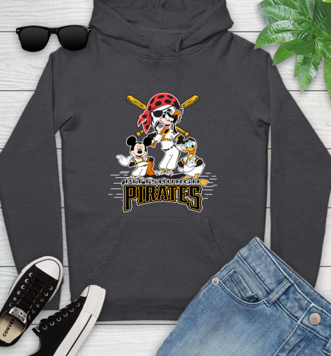 MLB Pittsburgh Pirates Mickey Mouse Donald Duck Goofy Baseball T Shirt Youth Hoodie 8