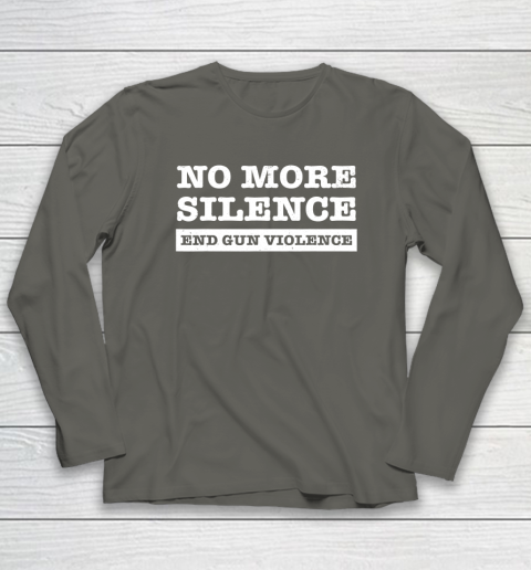 End Gun Violence Shirt Wear Orange Anti Gun No More Silence Long Sleeve T-Shirt 5