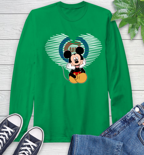 MLB Chicago Cubs The Heart Mickey Mouse Disney Baseball T Shirt_000 Long Sleeve T-Shirt 8