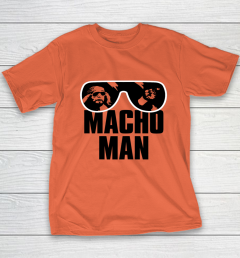 Macho Man Shirt Savage Sunglasses Graphic Youth T-Shirt 9