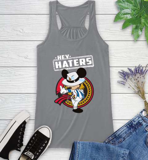 NHL Hey Haters Mickey Hockey Sports Ottawa Senators Racerback Tank 4