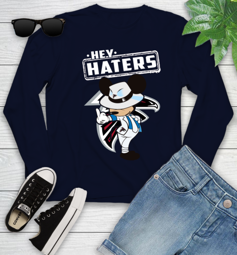 NFL Hey Haters Mickey Football Sports Atlanta Falcons Youth Long Sleeve 2