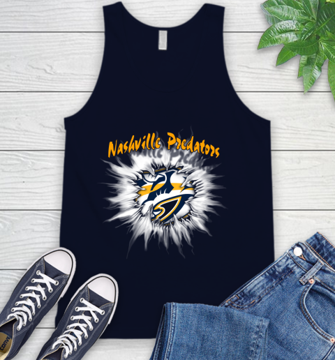 Nashville Predators NHL Hockey Adoring Fan Rip Sports Tank Top 2