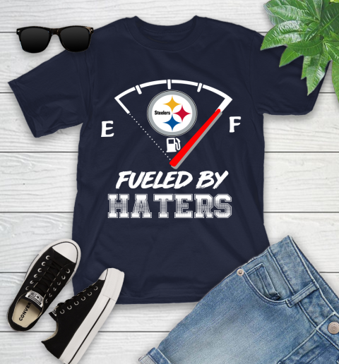 Pittsburgh Steelers NFL Football Fueled By Haters Sports Youth T-Shirt 2