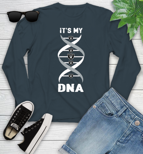 Oakland Raiders NFL Football It's My DNA Sports Youth Long Sleeve 9