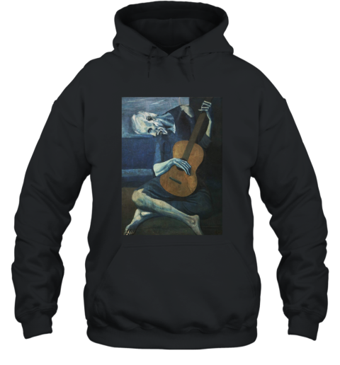 Old Guitarist by Pablo Picasso T Shirt Hooded