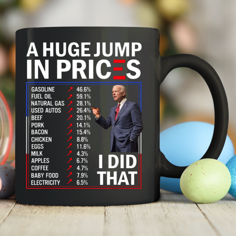 Funny A Huge Jump In Prices I Did That Anti Joe Biden Meme Ceramic Mug 11oz