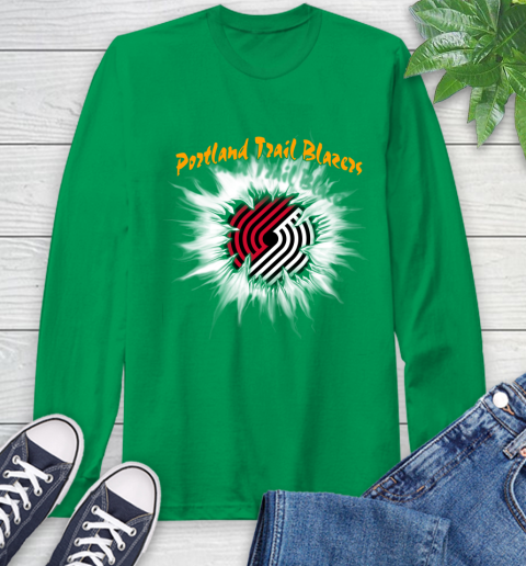 Portland Trail Blazers NBA Basketball Rip Sports Long Sleeve T-Shirt 8