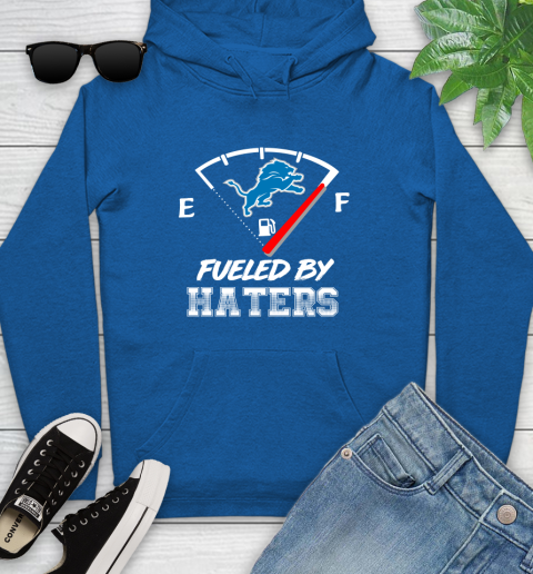 Detroit Lions NFL Football Fueled By Haters Sports Youth Hoodie 11