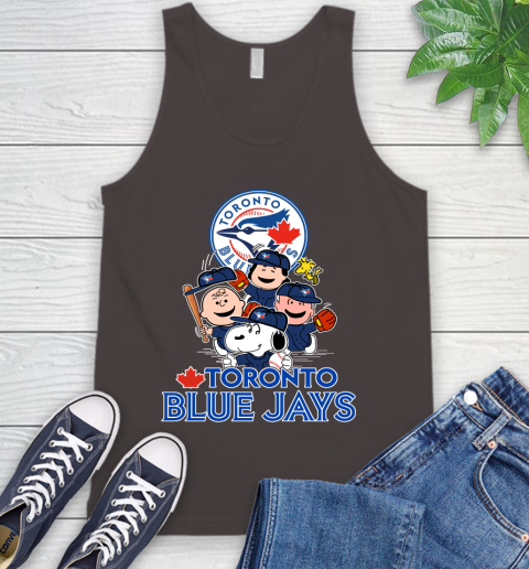 MLB Toronto Blue Jays Snoopy Charlie Brown Woodstock The Peanuts Movie Baseball T Shirt_000 Tank Top 6