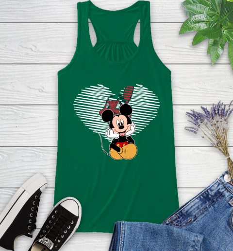 MLB Cleveland Indians The Heart Mickey Mouse Disney Baseball T Shirt_000 Racerback Tank 6