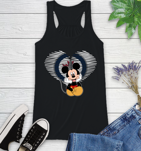 NHL Winnipeg Jets The Heart Mickey Mouse Disney Hockey Racerback Tank