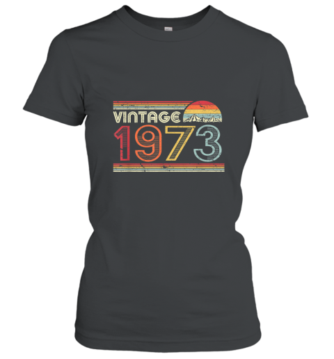 1973 Vintage T Shirt, Birthday Gift Tee. Retro Style Shirt Women T-Shirt