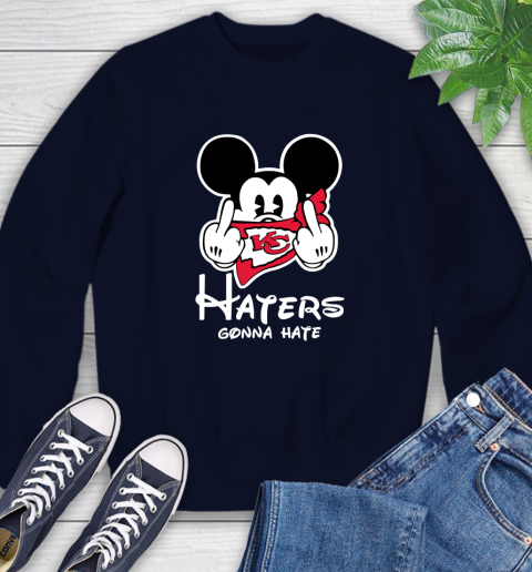 NFL Kansas City Chiefs Haters Gonna Hate Mickey Mouse Disney Football T Shirt_000 Sweatshirt 2