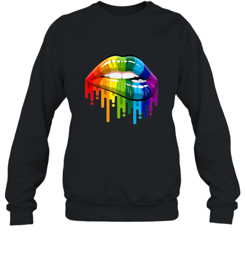 Lgbt Gay Homosexual Lesbian Rainbow Lips Pride T Shirt Sweatshirt