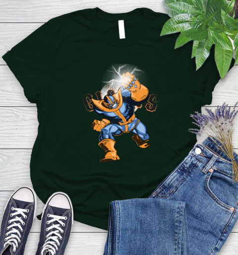 San Francisco Giants MLB Baseball Thanos Avengers Infinity War Marvel Women's T-Shirt 6